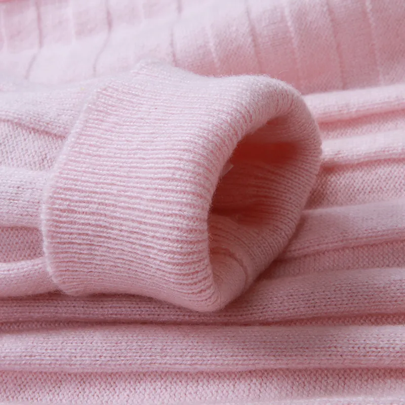 100% Cashmere Women Sweater Crew Neck Sweater Striped Sweater