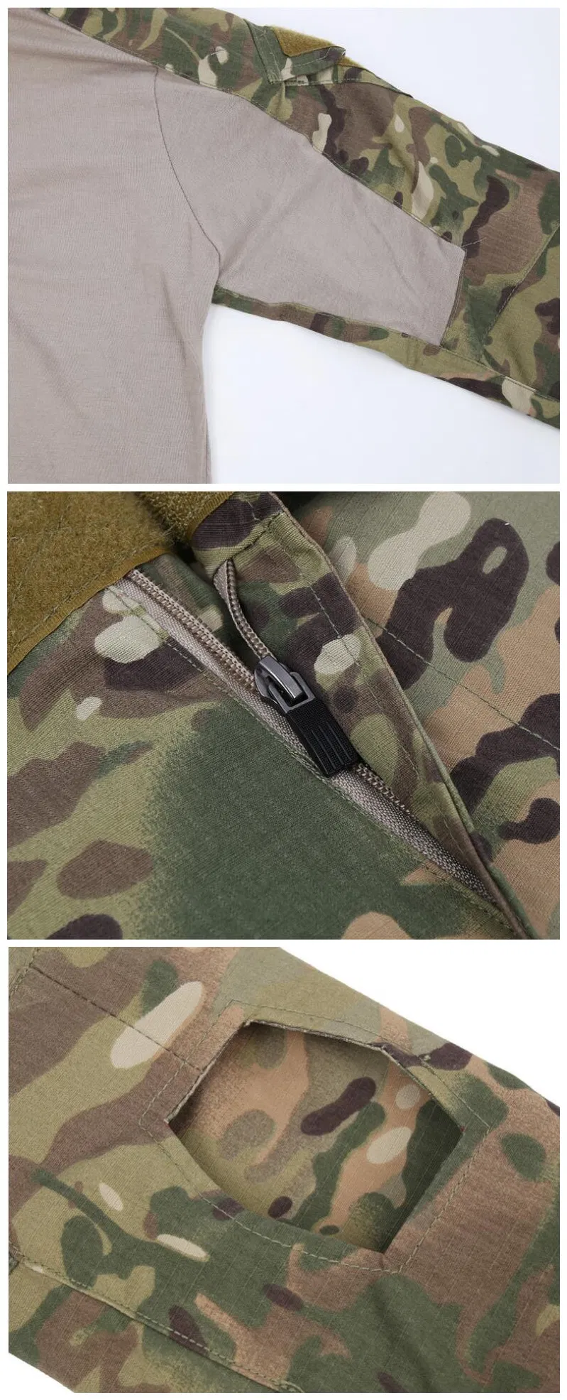 11-Colors Tactical Tight Outdoor Sports Camouflage Suit Military Style Uniform