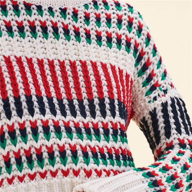 2021 New Design Chinese Factory Women's Sweater Colorful Pullover