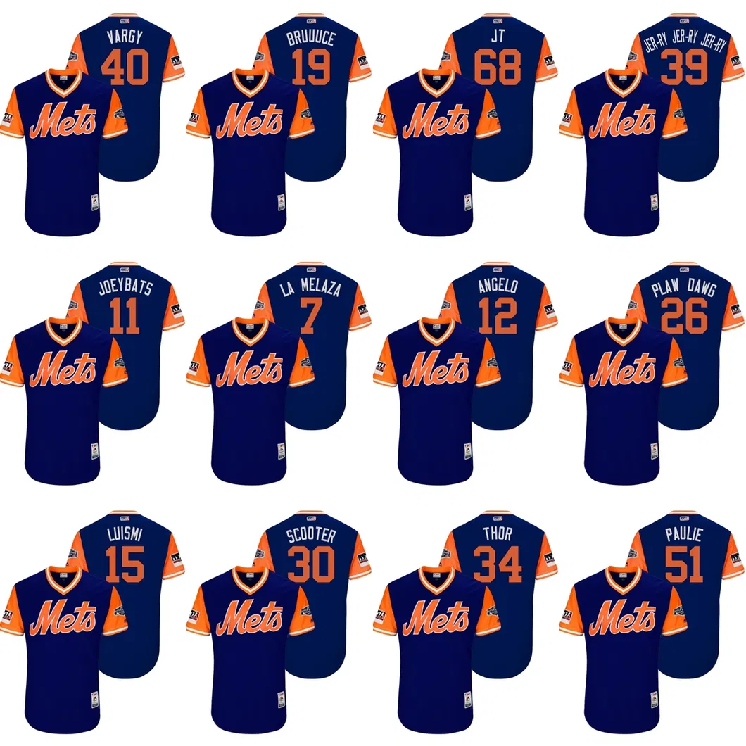 2018 Players Weekend Noah Syndergaard Michael Conforto Bautista Bruce Jerseys