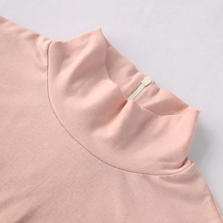 2020 Womens Ready to Ship New Bodycon One Piece Turtleneck Cotton Tracksuit Romper Outfits Jumpsuit