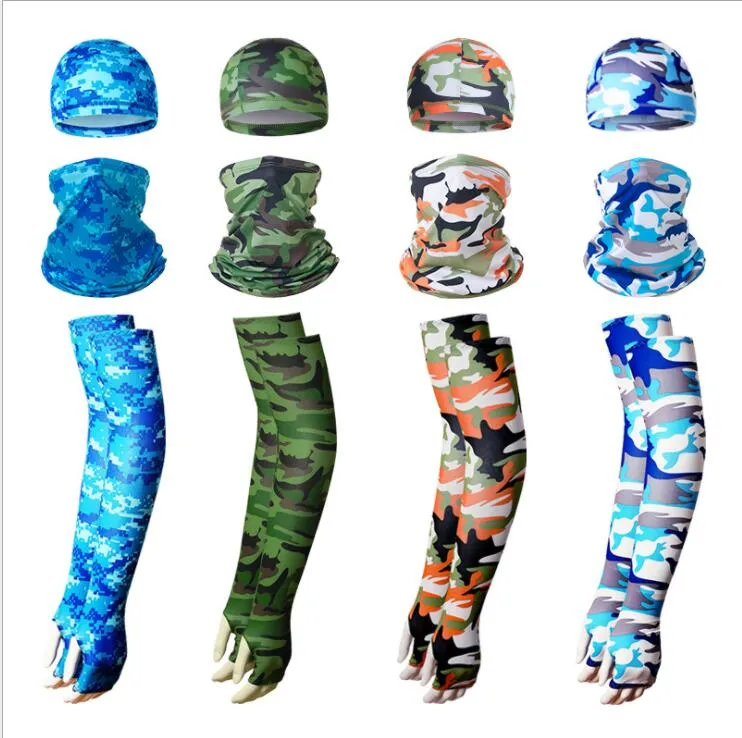 2021 Custom Functionl Outdoor Sport UV Protection Armsleeves, Cap, Bandana, Headware, Face Cover