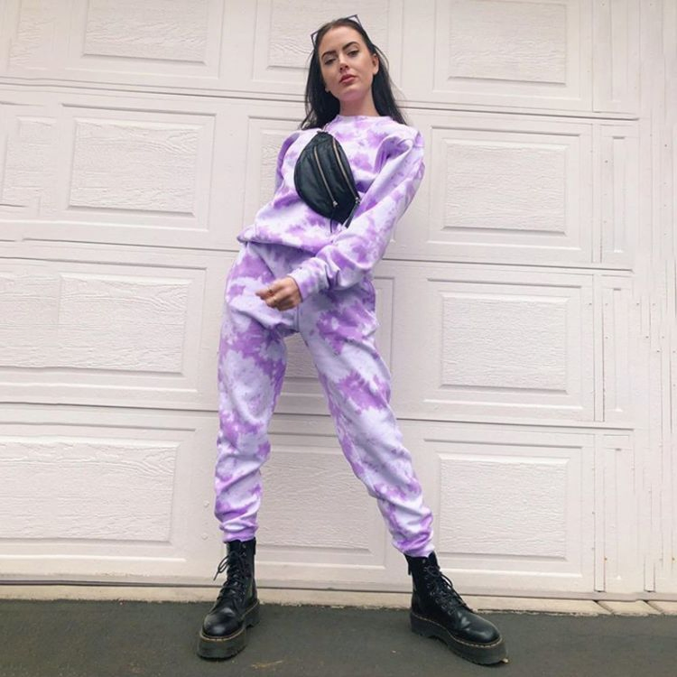 2021 Fashion Tie Dying Loose Joggers Women's Spring Pants & Trousers Casual Women Streetwear Tie Die Pants