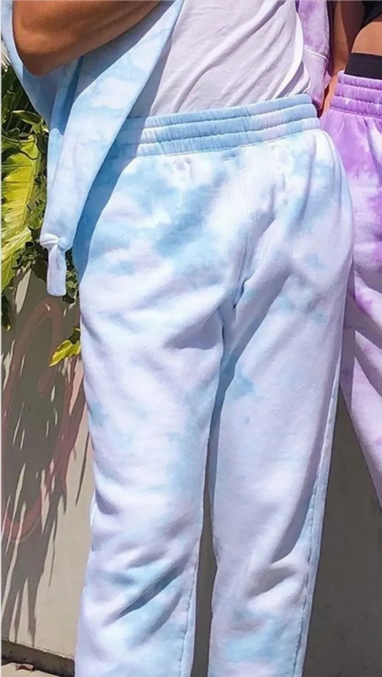 2021 Fashion Tie Dying Loose Joggers Women′s Spring Pants & Trousers Casual Women Streetwear Tie Die Pants