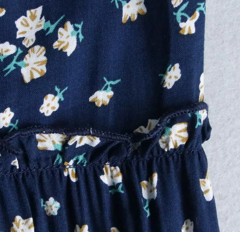 2021 Lady Clothing Floral Printed Maxi Boho Dress Summer Vestidos V-Neck Women Dresses