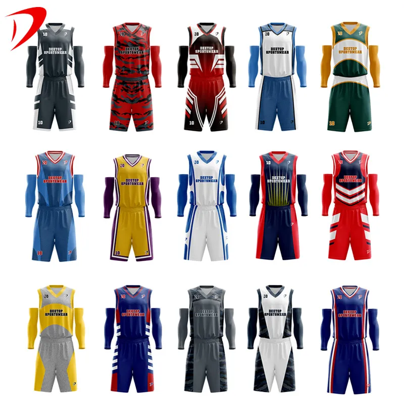 2021 Latest Apparel Wholesale Factory Uniform Jersey Sublimation Custom Wear Sportswear Clothes Used Clothing Shirts Sports Wear Reversible Basketball Jerseys
