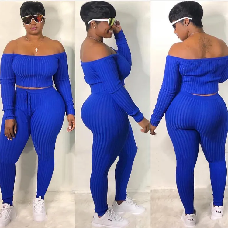2021 Plus Size Womens Clothing Fashion Women Fall Clothes High Quality Outfits Two Piece Set Women Clothing