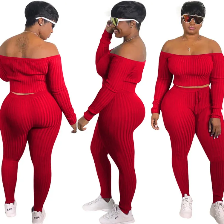 2021 Plus Size Womens Clothing Fashion Women Fall Clothes High Quality Outfits Two Piece Set Women Clothing