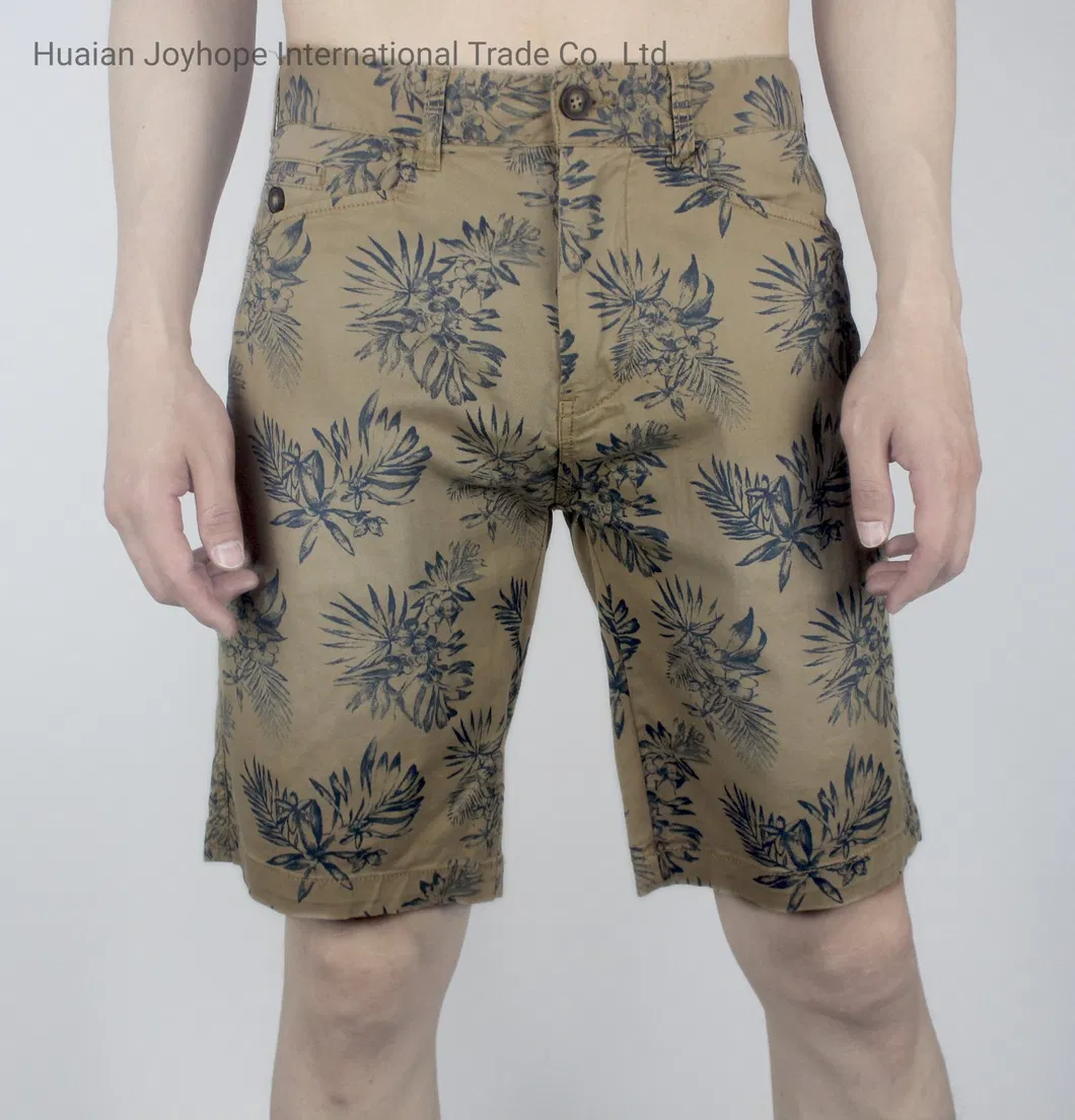 2021 Popular Fashionable Mens Printing Cotton Bermuda Shorts