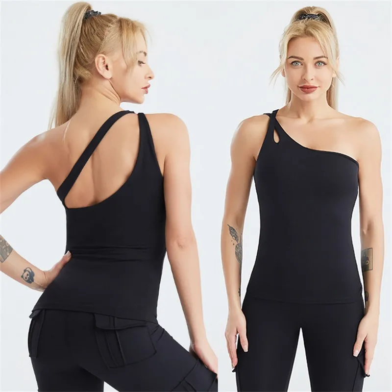 2021 Summer New Design Yoga Clothes Women′s Sexy Fitness Vest Running Fast Dry Naked Sports Underwear