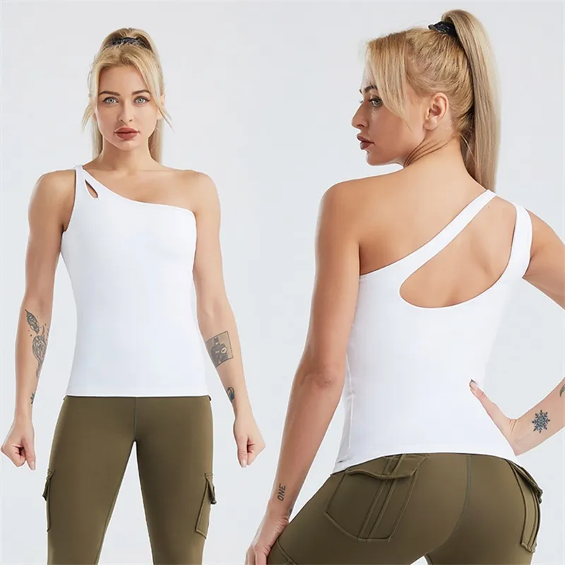 2021 Summer New Design Yoga Clothes Women′s Sexy Fitness Vest Running Fast Dry Naked Sports Underwear