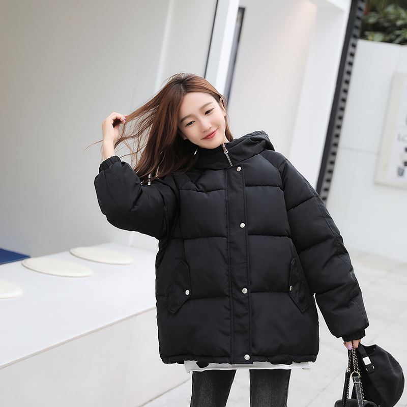 2021 Winter Women Coat Oversize Parka Coat Warm Thick Down Cotton Jacket Female Loose Hooded Padded Women Jackets