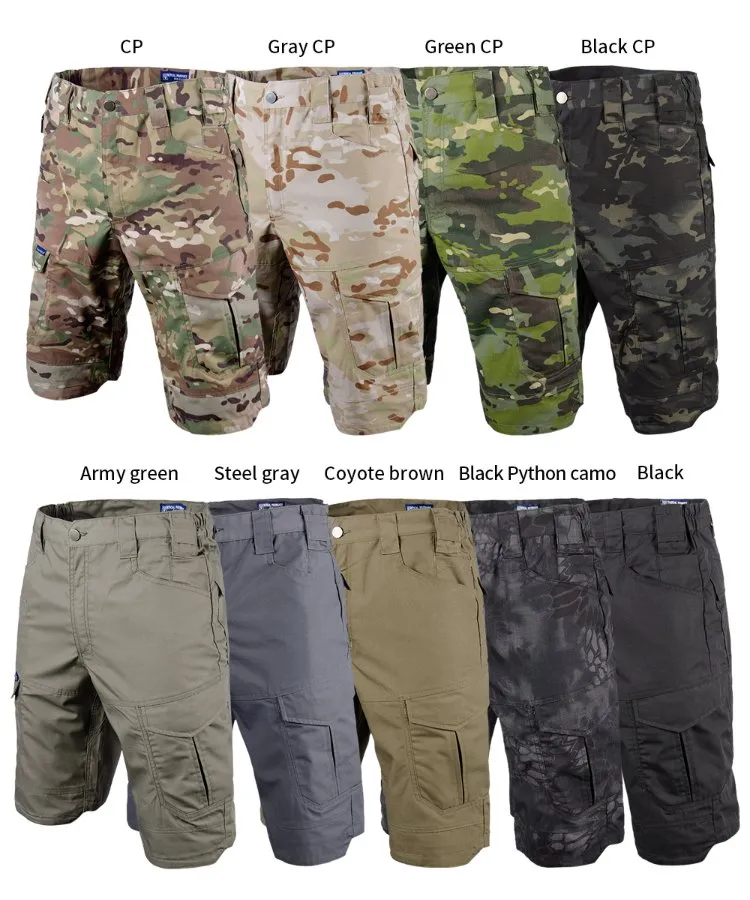 9 Colors Outdoor Sports Campingtactical Hunting Multi-Pockets Men′s Short Pant