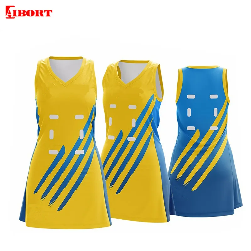 Aibort Hot Sale Custom Netball Uniform-Pleated Skirt and Polo (J-NET001 (5))