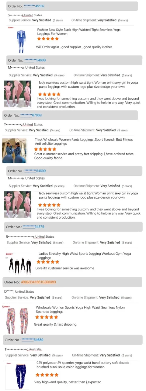 Aibort One Color Clothing Sports Women High Waisted Workout Leggings Yoga Set (N-YG-03)