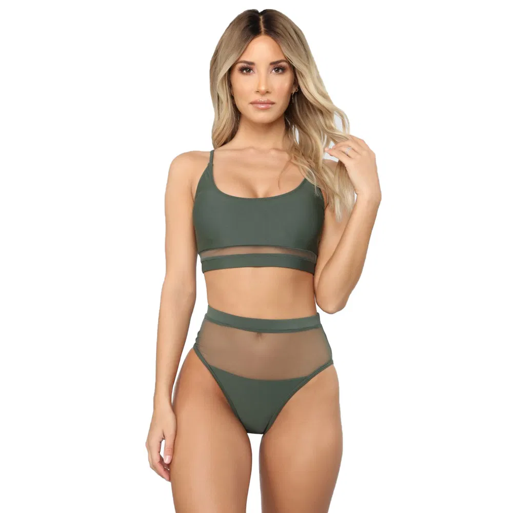 Amazon′s Speed to Sell Through Europe and The United States and Sexy Bikini Fashion Floral Print Tall Waist Straight for Fission Swimsuit Manufacturer