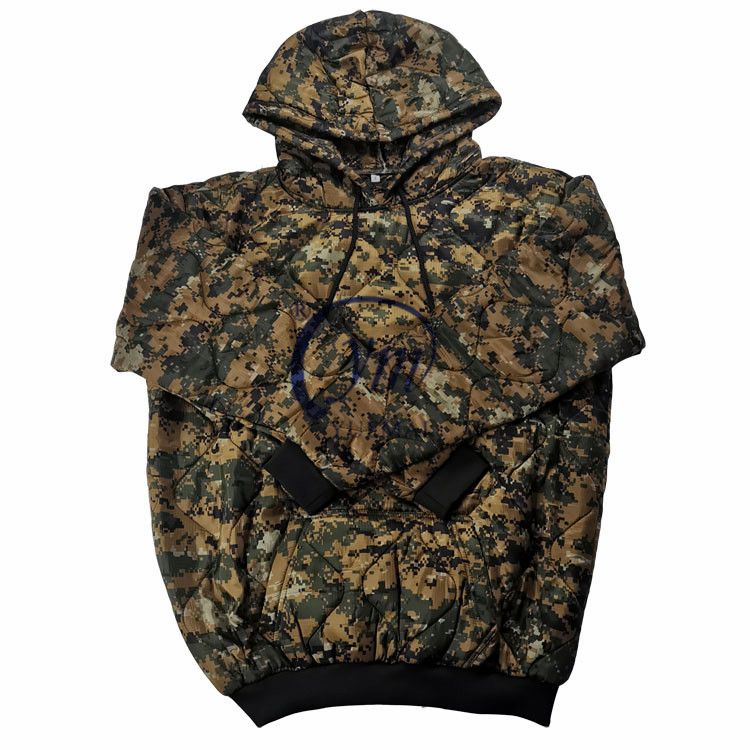 Army Digital Camo Pullover Military Jacket Tactical Woobie Hoodie