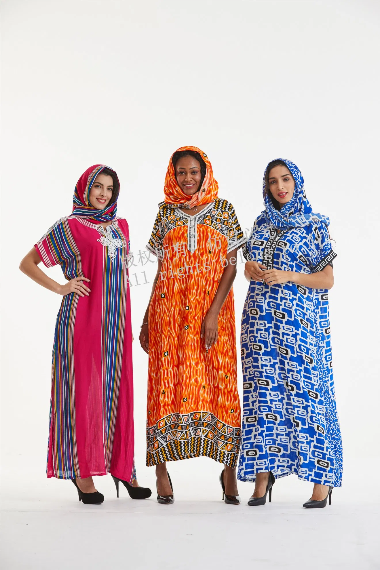 Ay Fashion and Hot Sale Boubou Print Kaftan Dresses