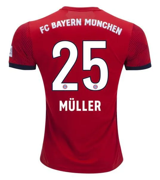 Bayern Munchen 25 Thomas Muller Home Away Football Soccer Jerseys