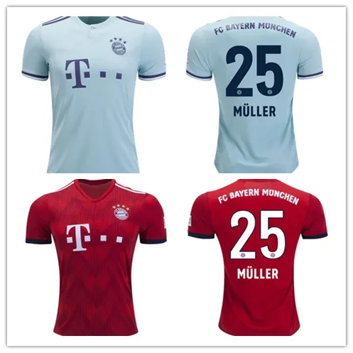 Bayern Munchen 25 Thomas Muller Home Away Football Soccer Jerseys