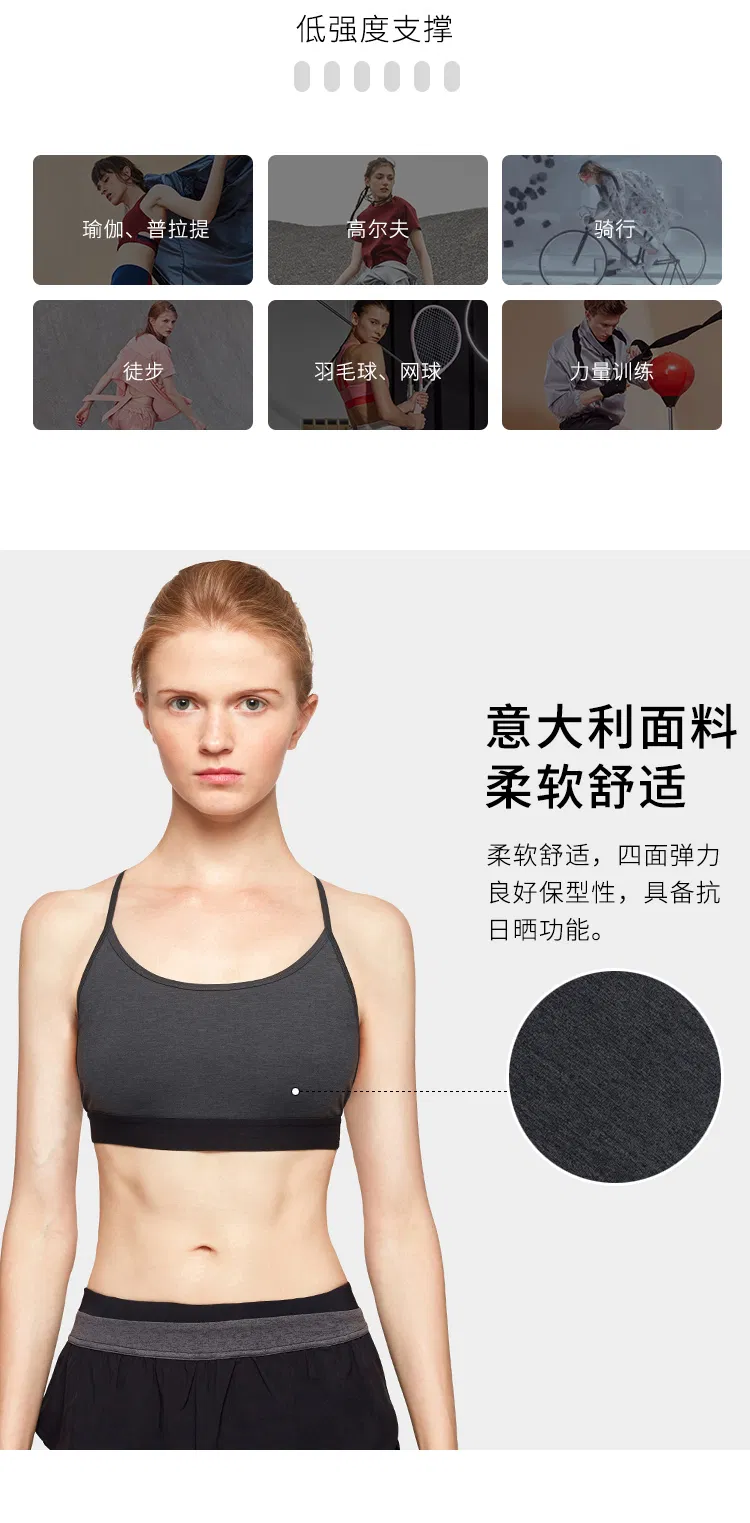 Breathable Strappy Hollow out Sports Workout Yoga Bra