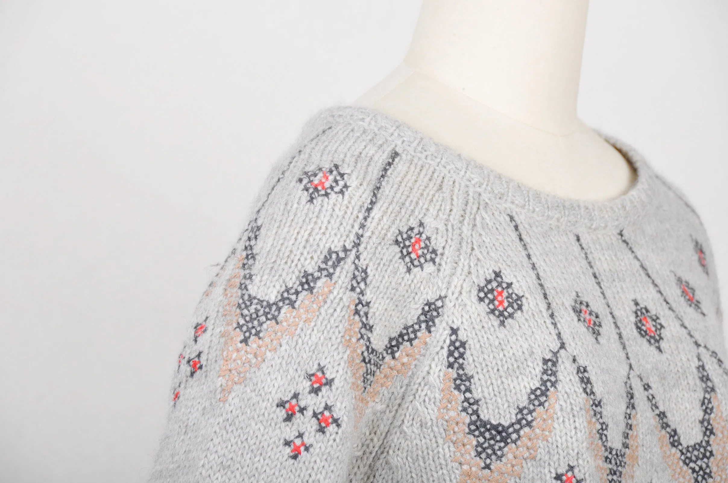 Cross Stitch Alpaca Blend Pullover Sweater