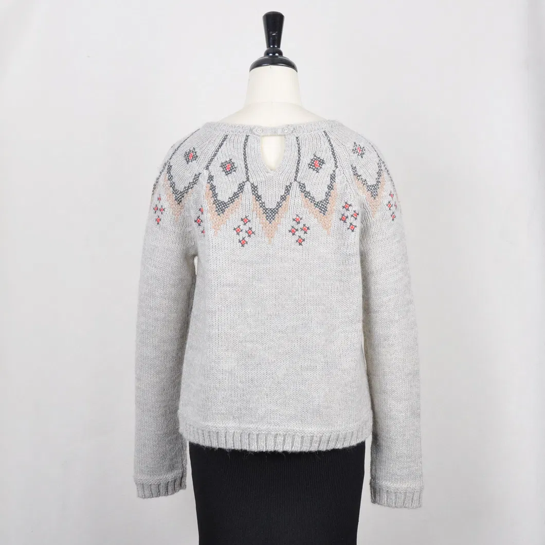 Cross Stitch Alpaca Blend Pullover Sweater