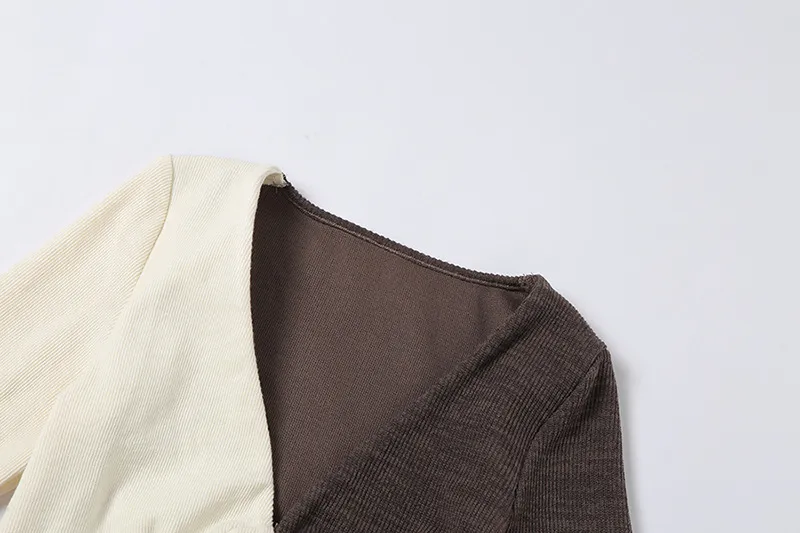 Cultivate One′ S Morality High Pockets Hip Splicing Dress