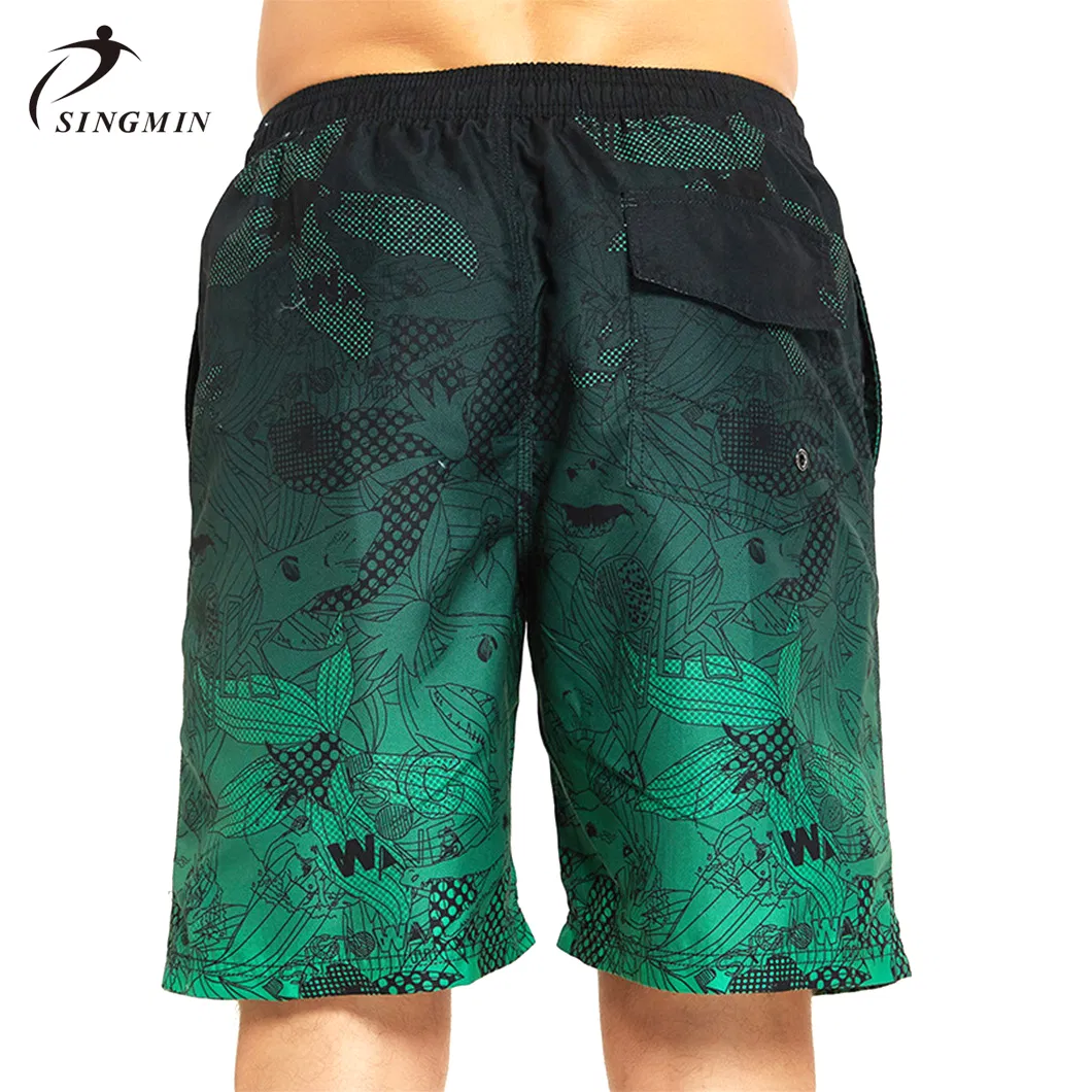 Custom Hawaiian Summer Knit Swimwear Quick Dry Digital Waterproof Swimming Boardshorts Board Beach Shorts