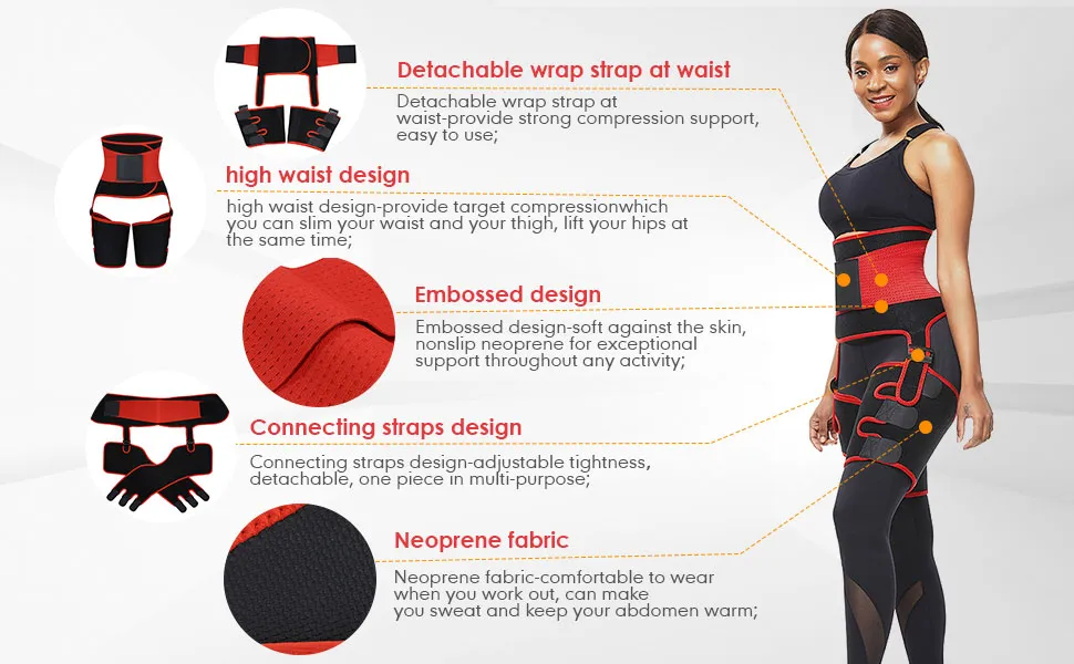 Custom Leg Shaper Workout Waist Trainer for Ladies Thigh Eraser Private Label Waist Trainer Shaper Trimmer