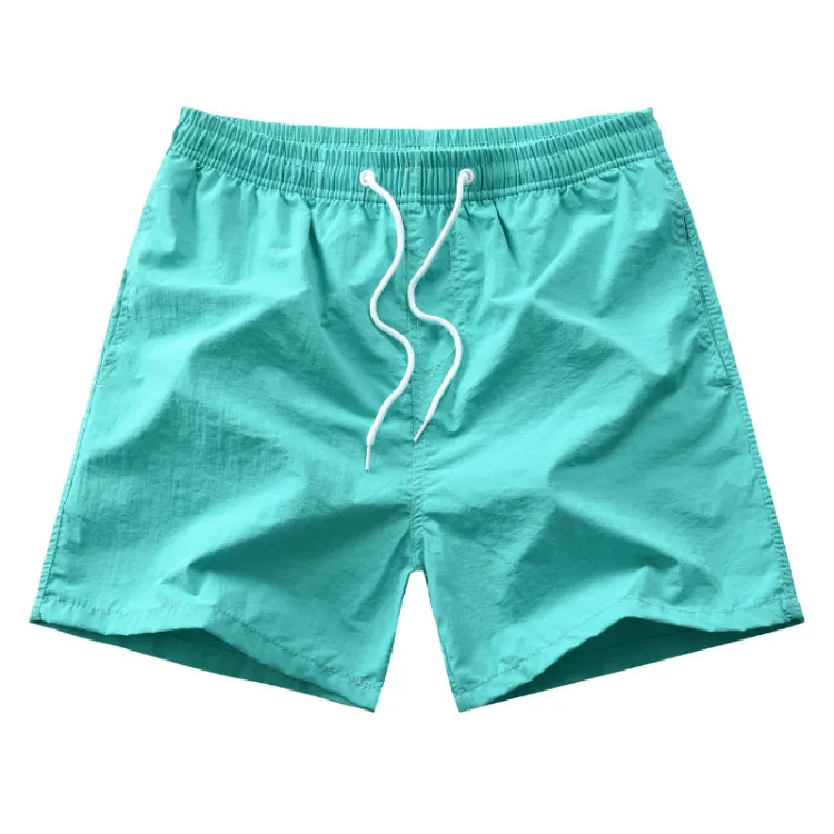 Custom Logo Mens Swim Trunks Quick Dry Boardshorts with Mesh Lining Above Knee Swimwear Bathing Suits