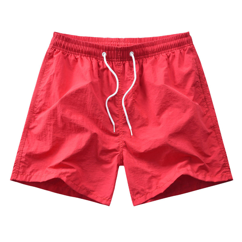 Custom Logo Mens Swim Trunks Quick Dry Boardshorts with Mesh Lining Above Knee Swimwear Bathing Suits