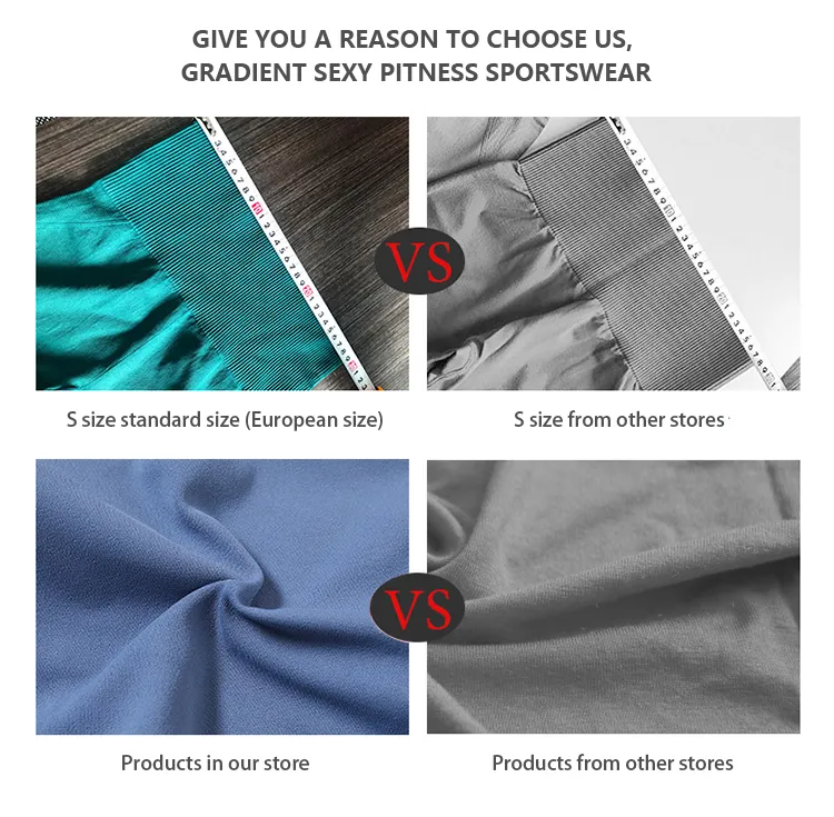 Custom Logo Sportswear Women High Waist Fitness Workout Clothing Two Piece Sports Bra Biustonosz and Nude Leggings Set