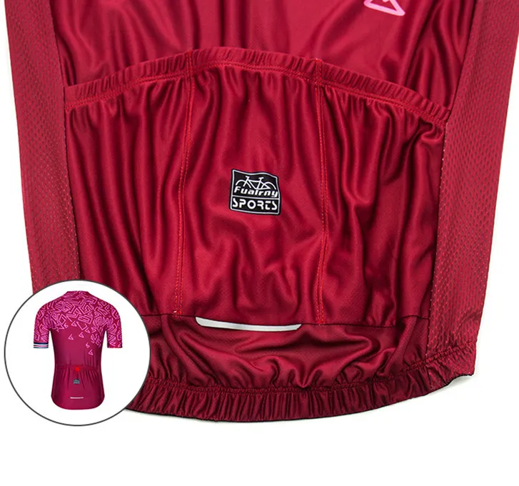 Custom Men′s Printed Short Sleeve Cycling Suit Breathe Quick-Drying Moisture and Wicking Bicycle Suit with Shirt and Bib/Shorts