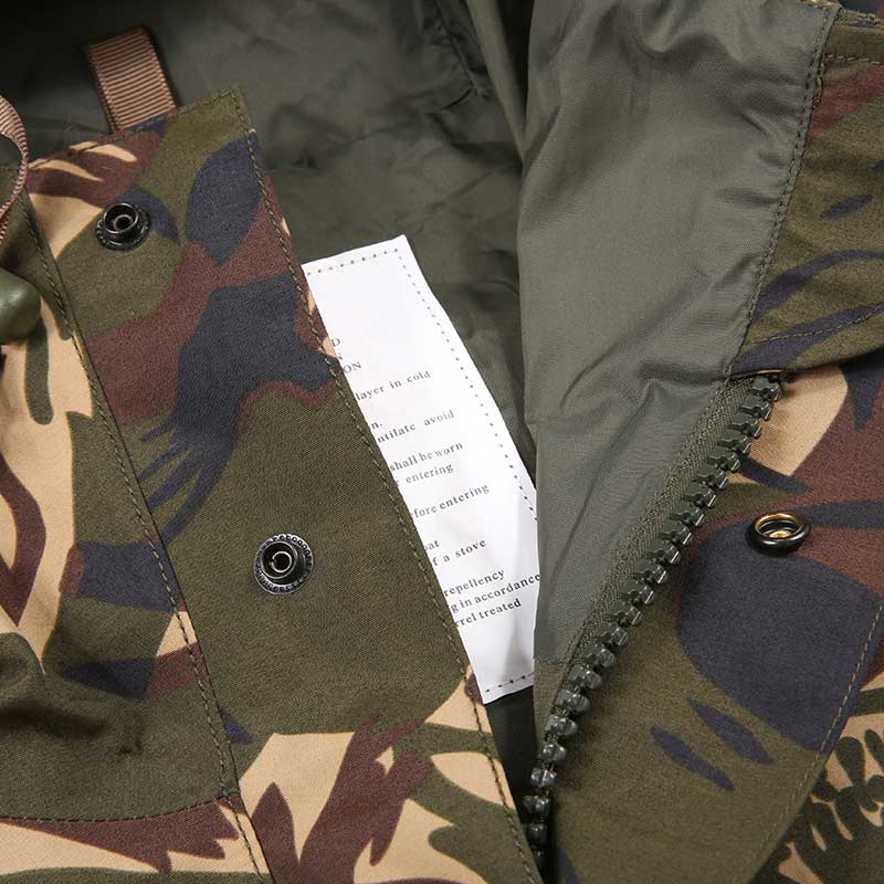 Custom Wind-Proof Woodland Camouflage Military Uniform Warm Jacket