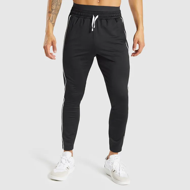 Customize Cotton Blend Fitness Sports Wear Side Stripes Men Jogger Pants