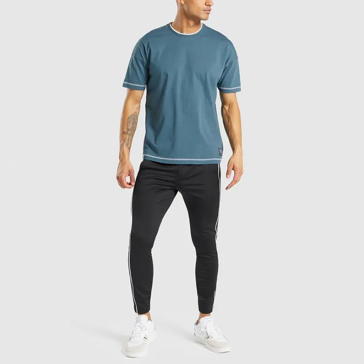 Customize Cotton Blend Fitness Sports Wear Side Stripes Men Jogger Pants