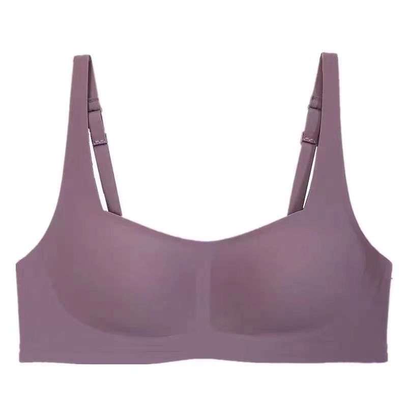 Customized Solid Color Sexy Wireless and Seamless Bonding Women Lingerie Underwear Bra Top