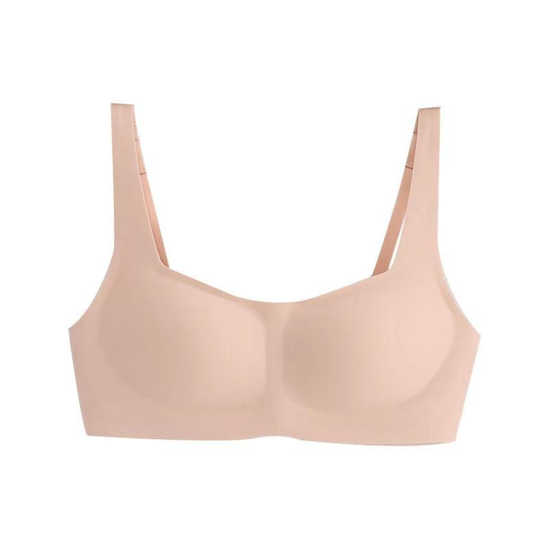 Customized Solid Color Sexy Wireless and Seamless Bonding Women Lingerie Underwear Bra Top