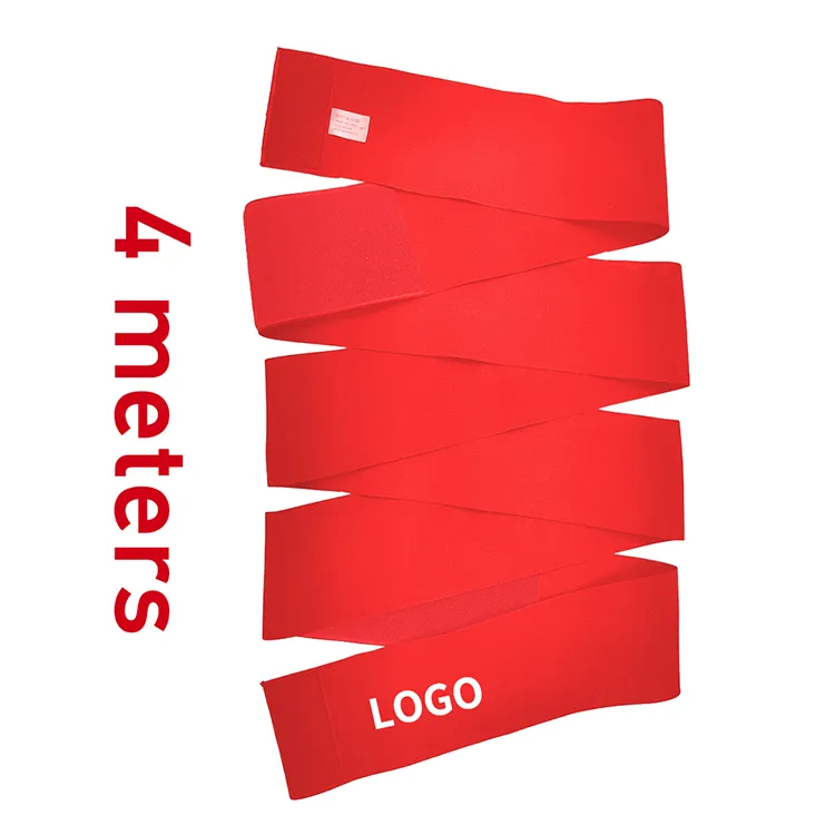 Dropshipping 4 Meter Compression Women Shaper Band Elastic Stomach Wrap Waist Trimmer Belt One Size Bandage Wrap Waist Trainer