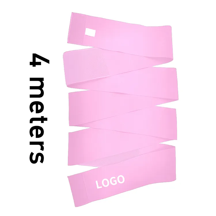 Dropshipping 4 Meter Compression Women Shaper Band Elastic Stomach Wrap Waist Trimmer Belt One Size Bandage Wrap Waist Trainer