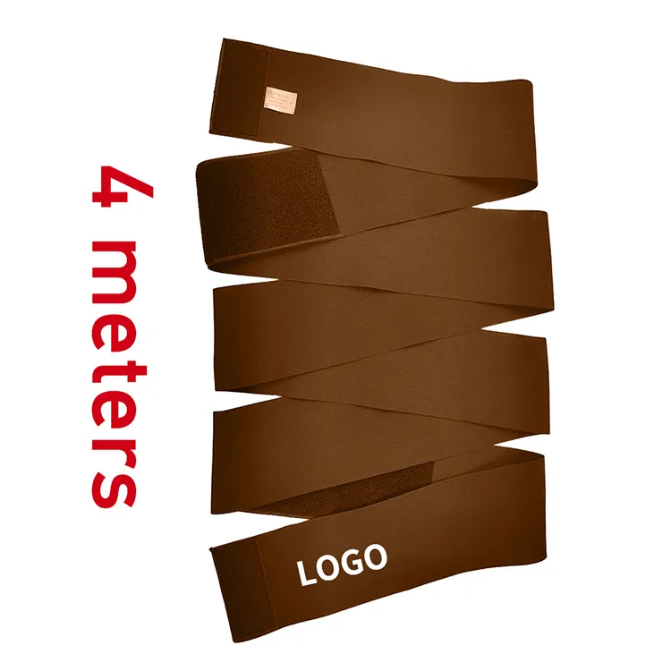 Dropshipping 4 Meter Compression Women Shaper Band Elastic Stomach Wrap Waist Trimmer Belt One Size Bandage Wrap Waist Trainer