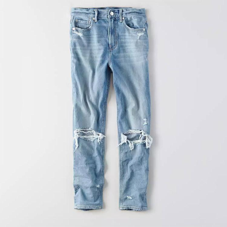 Fashion Slim Boyfriend Distressed Hole Ripped Women Jeans