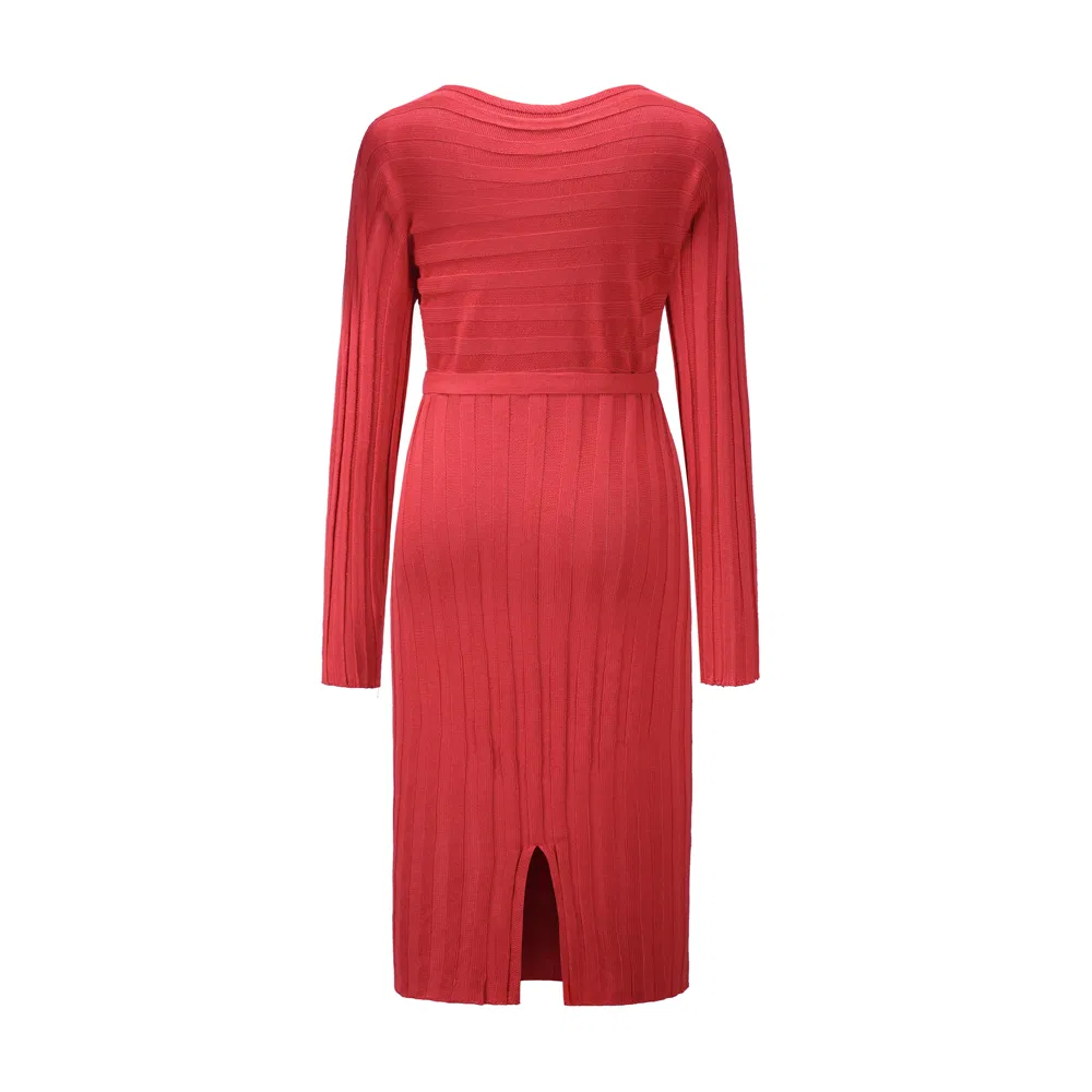 Fashion Sweater Knitted Dress Casual Dress Women Clothes