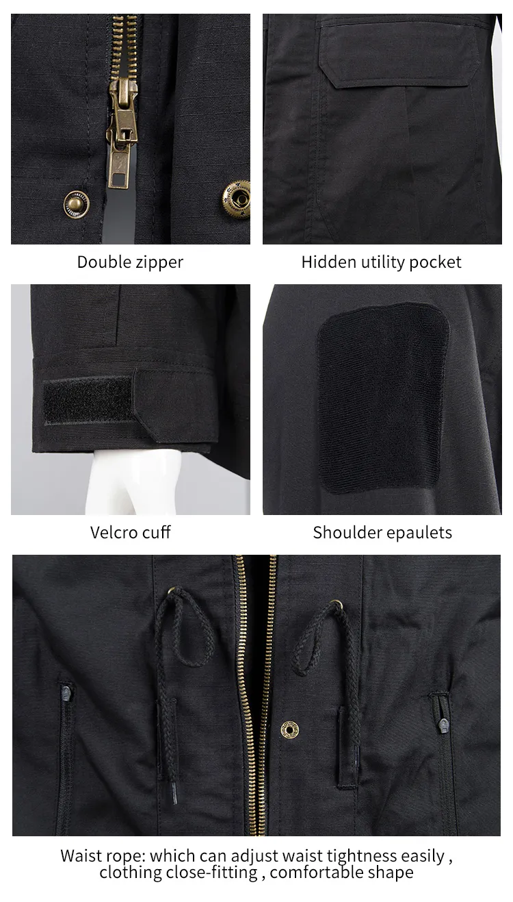 Fashion Winter Windproof T/C Uniforms Manufacturing M02 Military Jackets Men