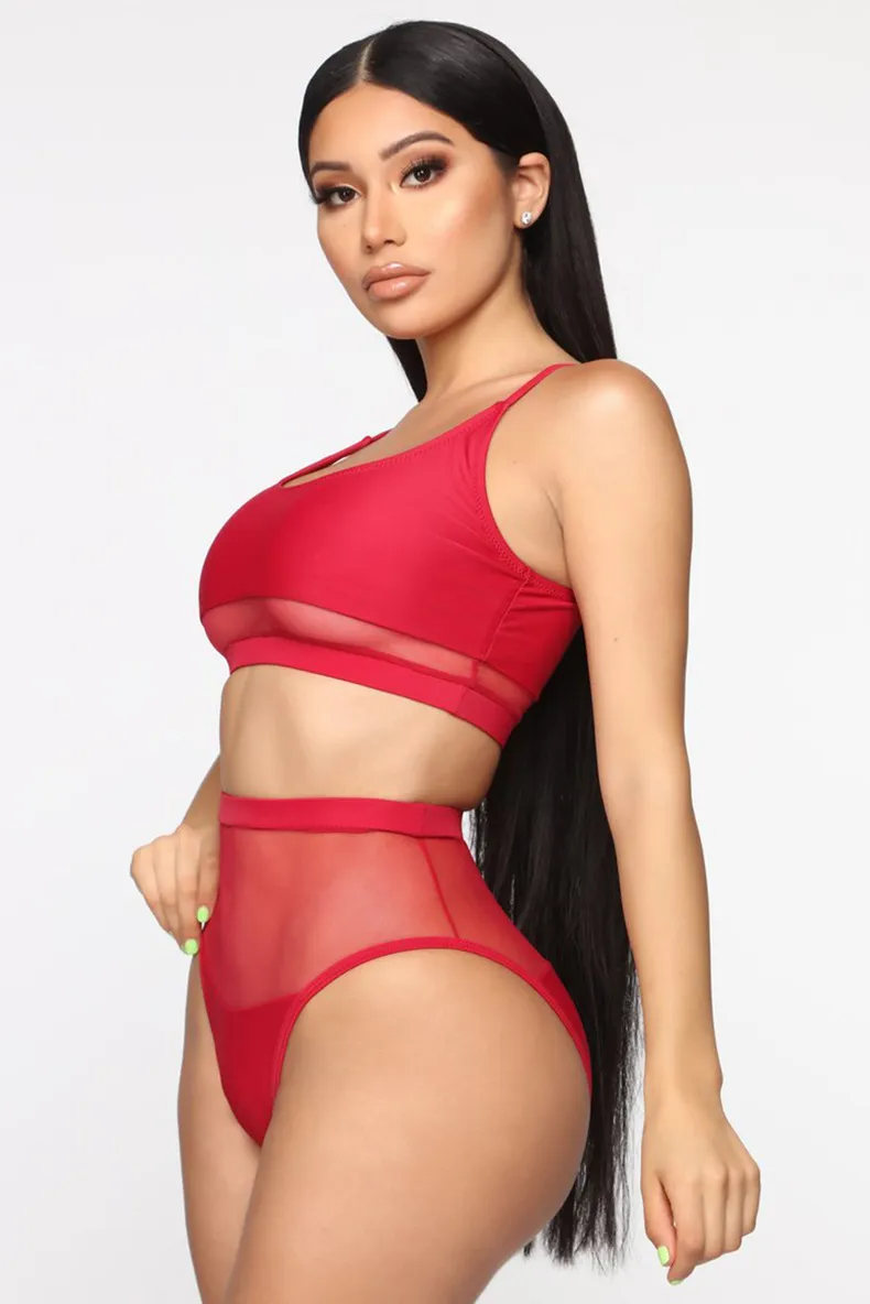 Fruit Design Printing Sexy Bikini Two-Piece High Waist Falbala Fission Designer T - Shiyt Swimsuit in Europe and The United States Bikini