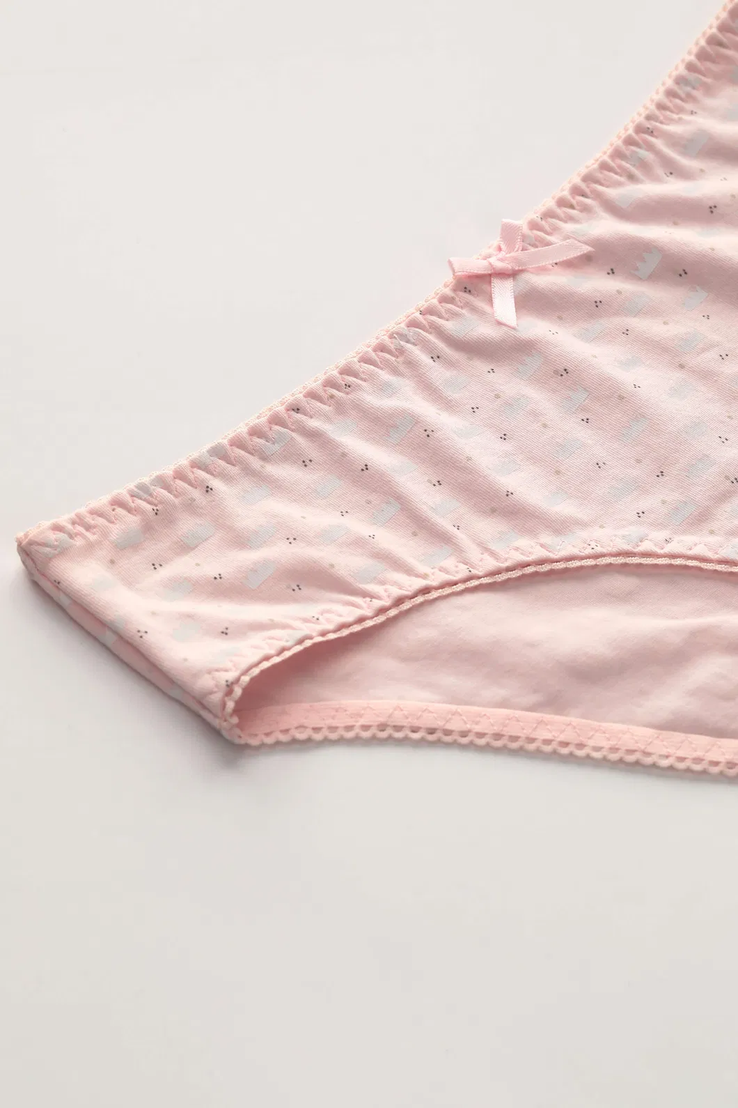 Girl′s Underwear Organic Cotton Crotch New Girl Student Low Waist Briefs Underwear