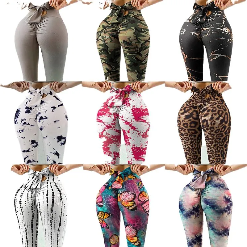 Gym Leggings Jacquard Gym Leggings Running Pants for Women High-Waisted Yoga Leggings