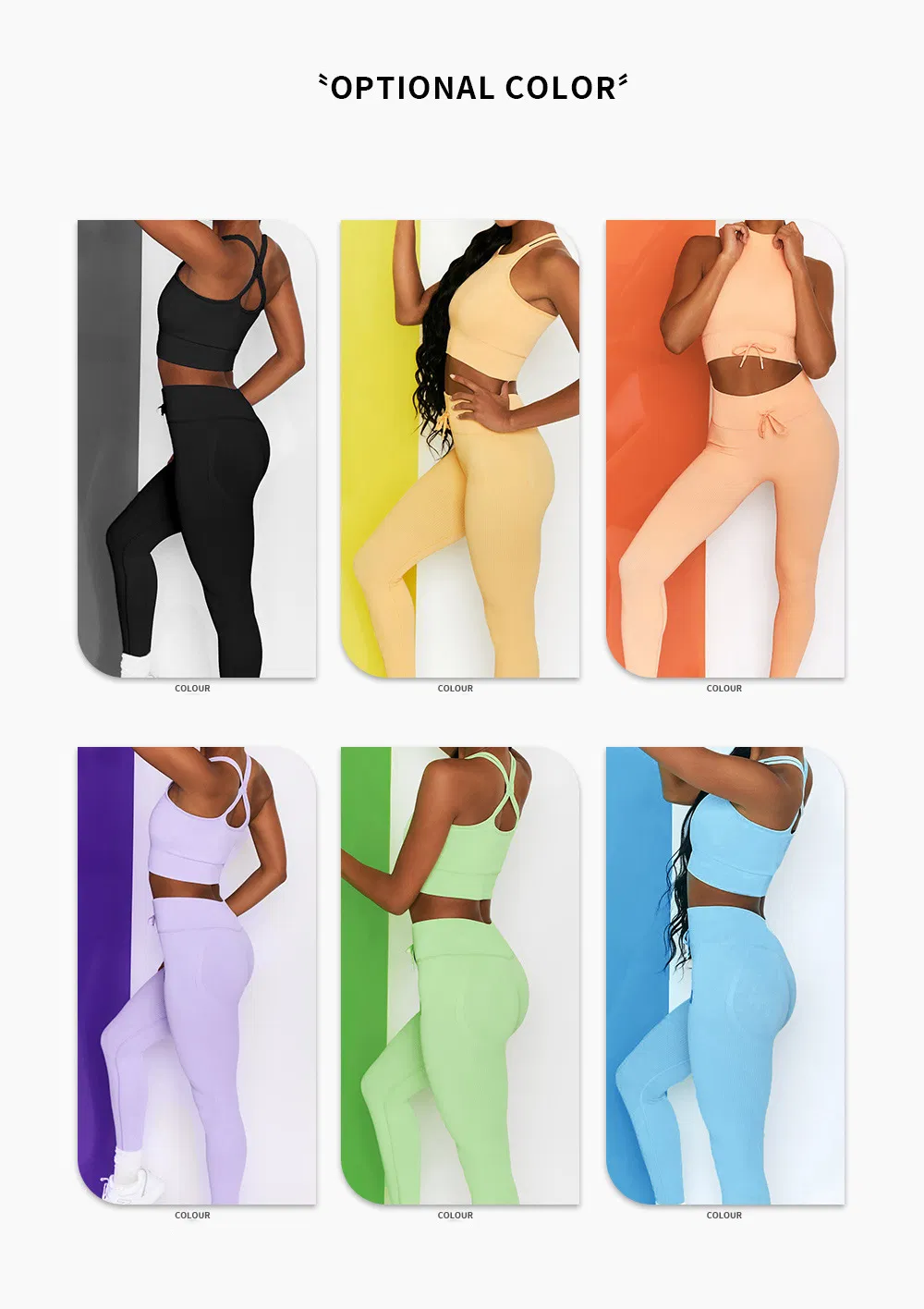 High Collar Sleeveless Yoga Wear Women Jogging Suit Ribbed Sportswear