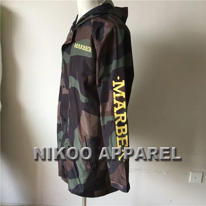 High Quality Custom Sublimation Raicoat Fashion Waterproof Coat Street Coat